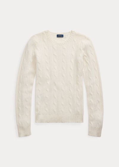 Sueter Polo Ralph Lauren Mujer Creme - Cable-Knit Cashmere - KBGRQ8092